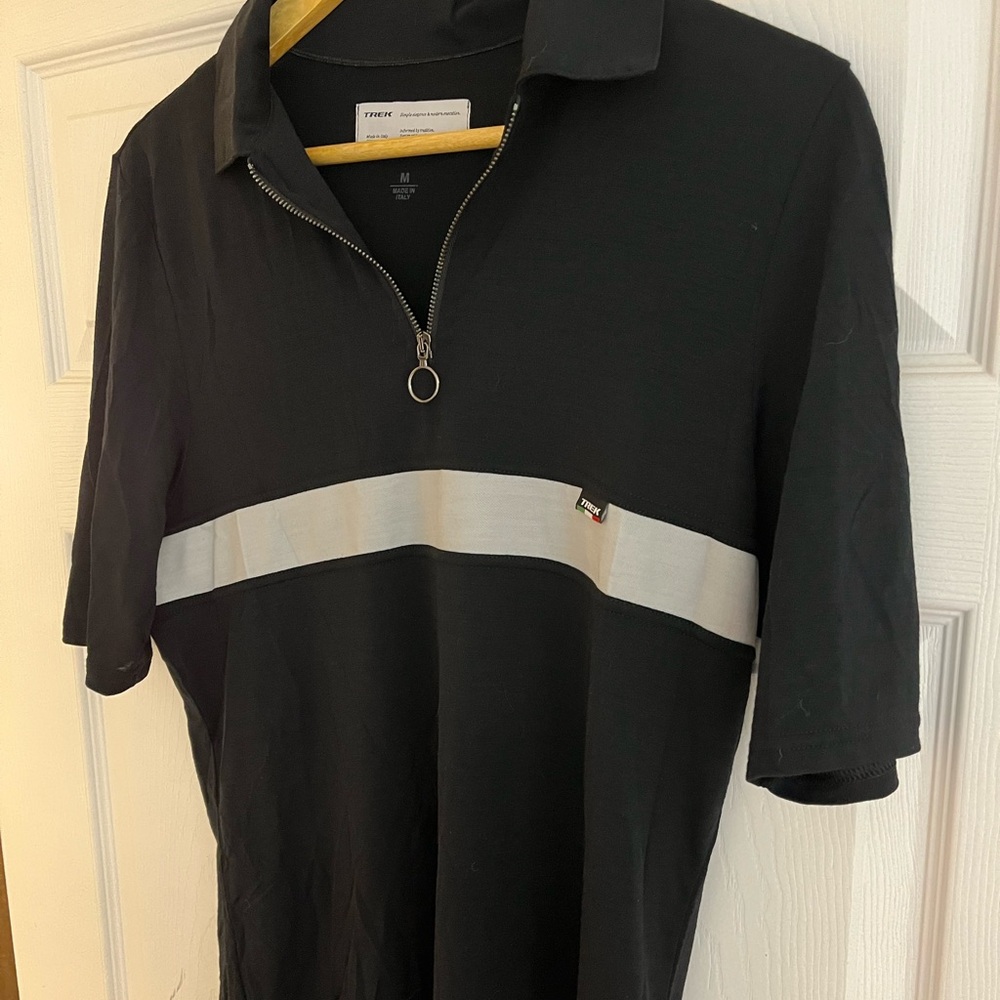 Trek vintage retro cycling shirt M made in italy wool blend